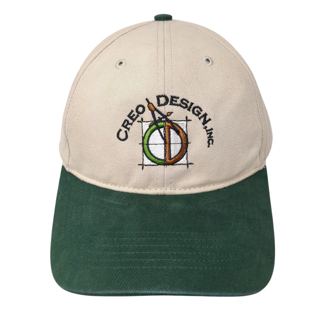 Creo Design Inc. Strapback Hat Multicolor One Size Embroidered 6 Panel